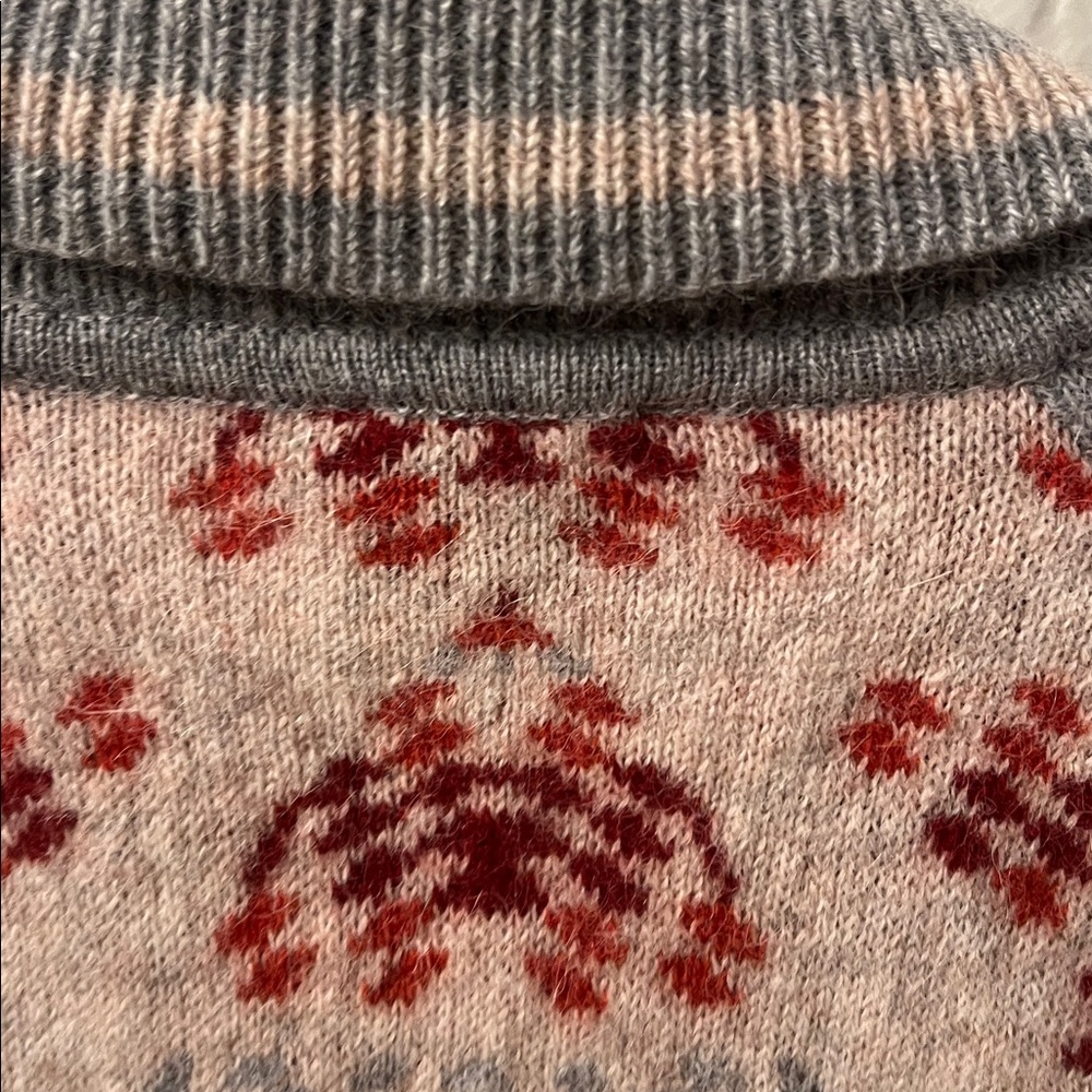 Pendleton Aztec Wool Alpaca Western zip sweater - image 7